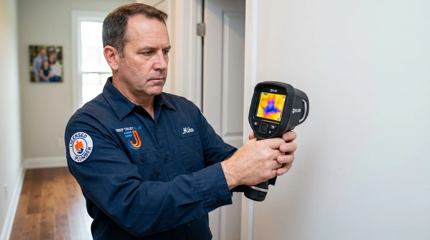 Thermal imaging leak detection by Johns Plumbing LLC in West Blocton